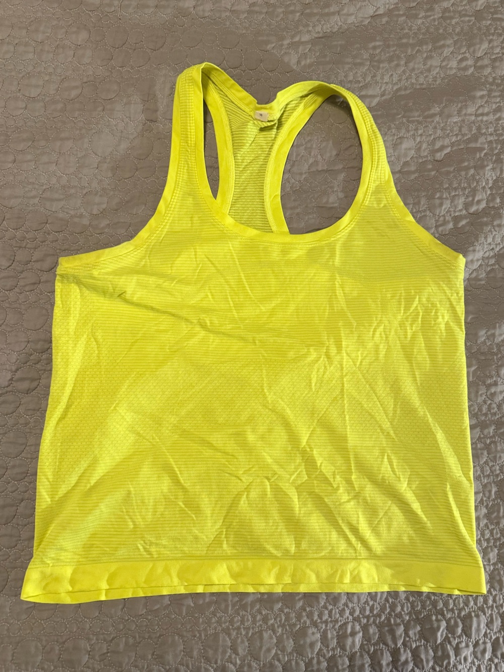 lululemon athletica Neon Yellow Swiftly Racerback Tank
